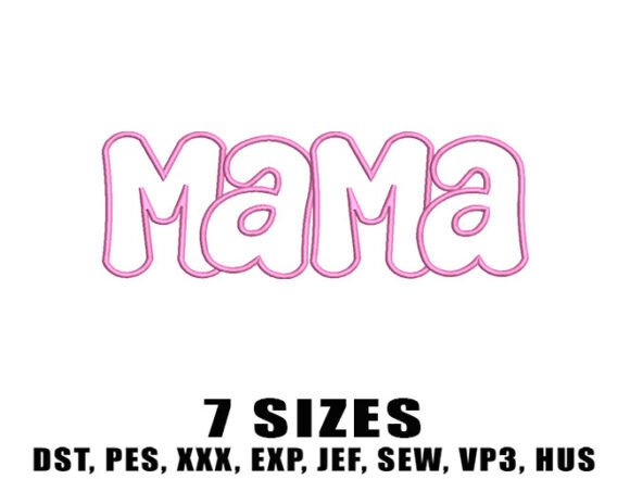 Download Vintage Mama Embroidery Design - Mama embroidery Collection