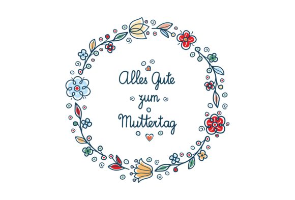 Download Happy Mother's Day Greeting Card in Deutsche - Greeting card Collection