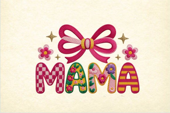 Download MAMA Embroidery PNG Letters - Mama embroidery Collection