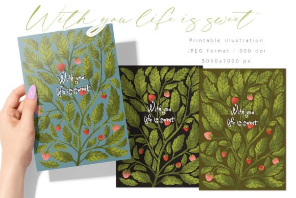 Download Life is Sweet Greeting Card Printable - Greeting card Collection