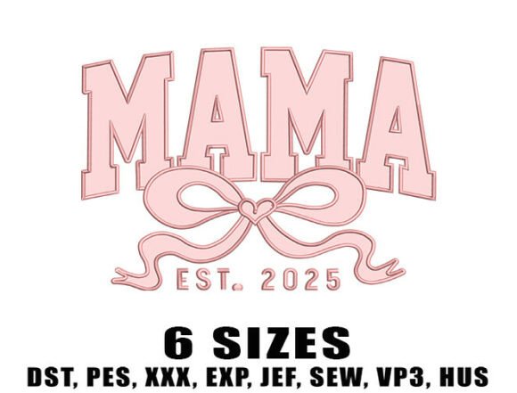 Download Girl Mama Embroidery Designs - Mama embroidery Collection