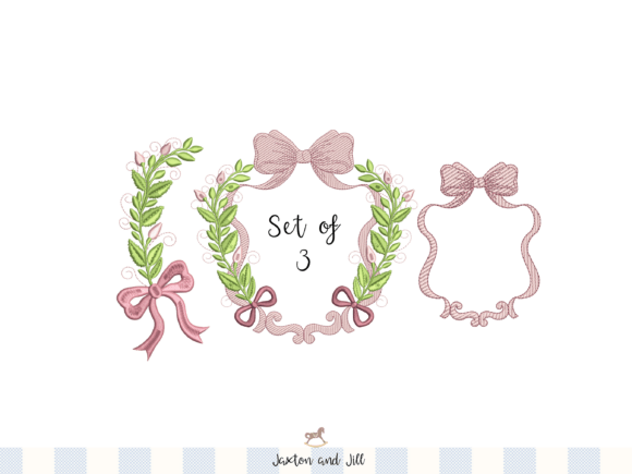 Download Laurel Wreath Monogram Frame Embroidery - Monogram frame embroidery Collection
