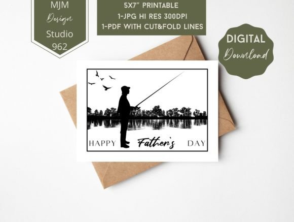 Download Father’s Day Greeting Card. Fishing - Greeting card Collection