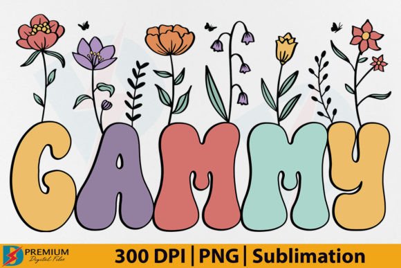 Download Gammy PNG, Flower Grandma Mother's Day - Gammy Collection